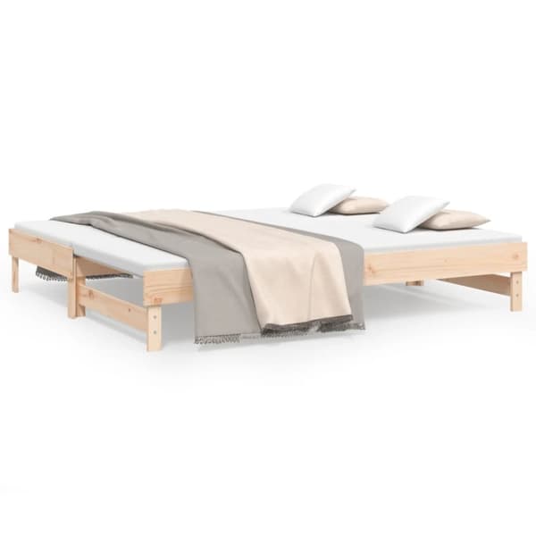The Living Store daybed med udtræk 2x(90x200) cm massivt fyrretræ - Senge & sengeramme