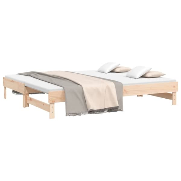 The Living Store daybed med udtræk 2x(90x200) cm massivt fyrretræ - Senge & sengeramme