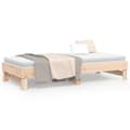 Miniatyrbillede 6 af 11: The Living Store daybed med udtræk 2x(90x200) cm massivt fyrretræ -  Senge & sengeramme