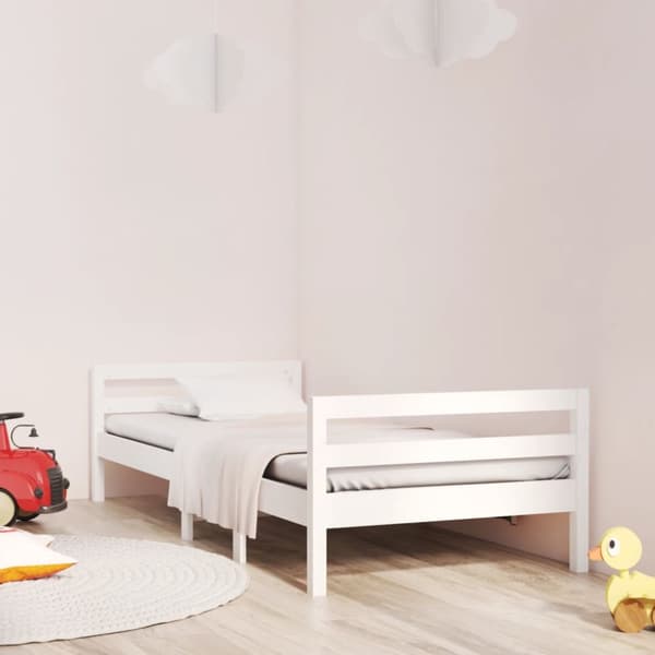 The Living Store Dagbädd Vit 80x200 cm massiv furu -  Sängar & sängramar