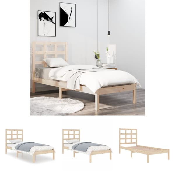 The Living Store sengeramme 90x190 cm massivt træ - Senge & sengeramme