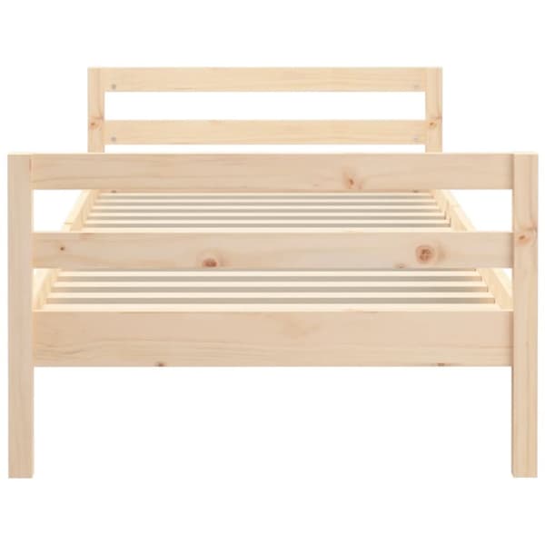 The Living Store sengeramme 90x200 cm massivt fyrretræ - Senge & sengeramme