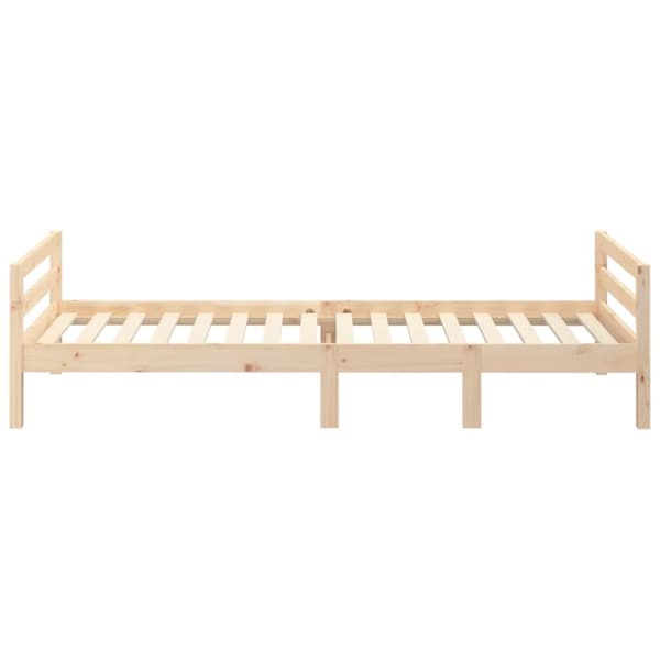 The Living Store sengeramme 90x200 cm massivt fyrretræ - Senge & sengeramme