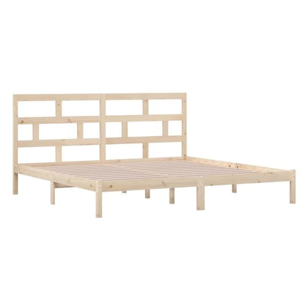 The Living Store sengeramme 200x200 cm massivt fyrretræ -  Senge & sengeramme