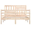 Miniatyrbillede 5 af 10: The Living Store sengeramme 120x190 cm Small Double massivt træ -  Senge & sengeramme
