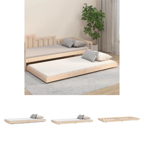 The Living Store sengestel 80x200 cm massivt fyrretræ -  Senge & sengeramme