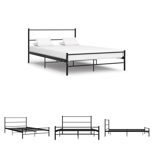 The Living Store sengestel 120 x 200 cm metal sort - Senge & sengeramme