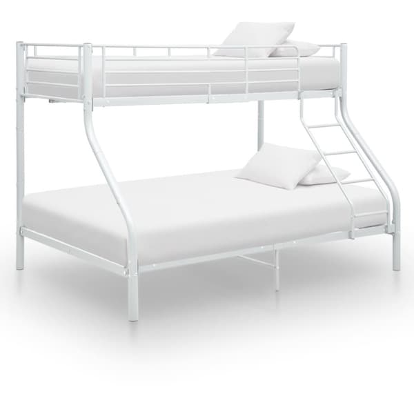 The Living Store Våningssäng vit metall 140x200/90x200 cm -  Sängar & sängramar