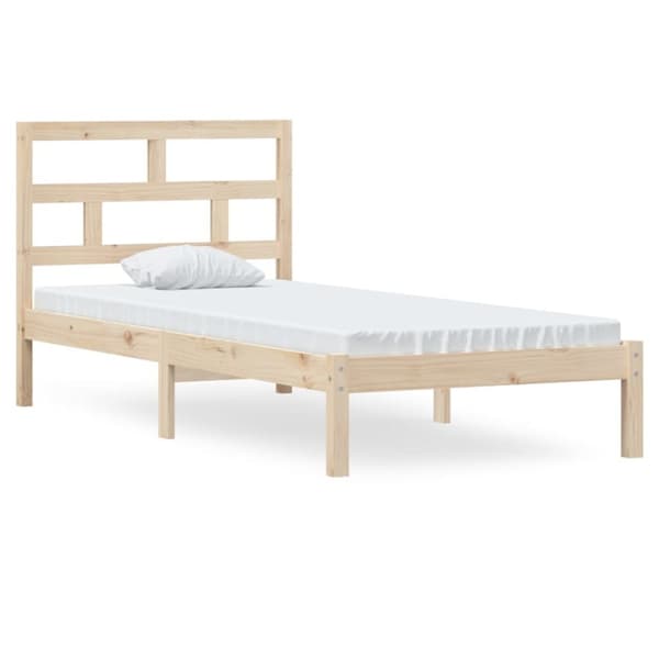 The Living Store sengeramme 90x200 cm massivt fyrretræ -  Senge & sengeramme