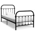 Miniatyrbillede 2 af 7: The Living Store sengestel 90x200 cm metal sort -  Senge & sengeramme