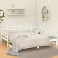 Miniatyrbillede 5 af 11: The Living Store daybed med udtræk 2x(80x200) cm massivt fyrretræ hvid -  Senge & sengeramme