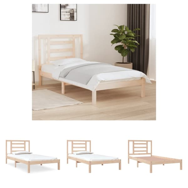 The Living Store Sängram massiv furu 90x190 cm - Sängar & sängramar