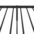 Miniatyrbillede 9 af 10: The Living Store sengeramme med sengegavl 75x190 cm metal sort -  Senge & sengeramme