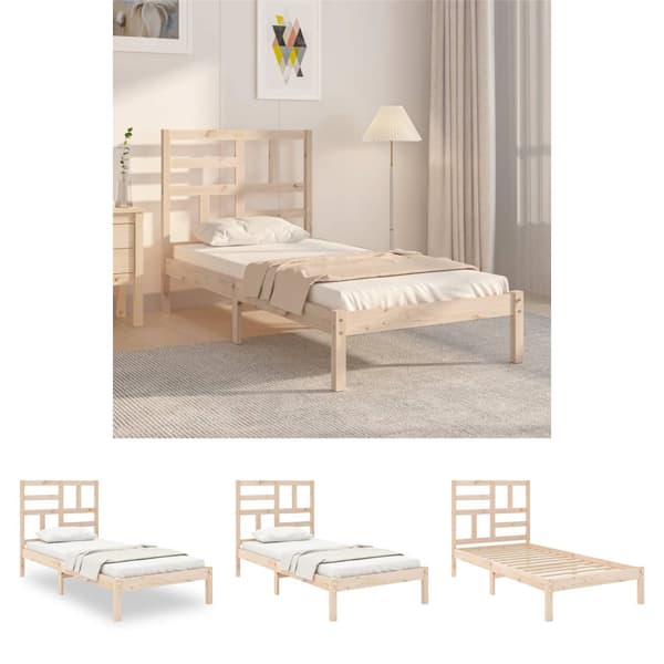 The Living Store Sängram massivt trä 90x200 cm - Sängar & sängramar