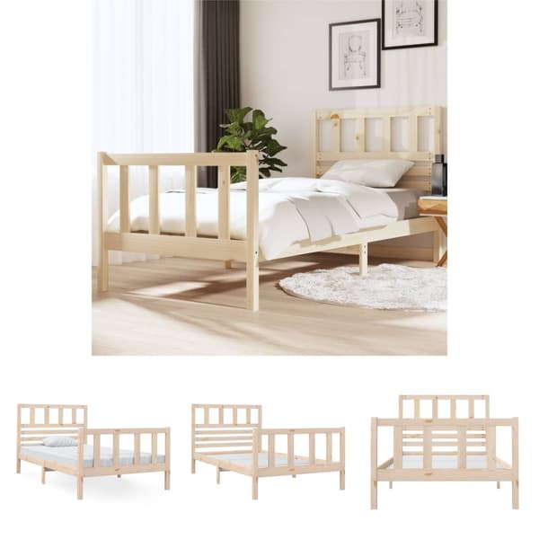 The Living Store sengeramme 90x190 cm Single massivt træ -  Senge & sengeramme