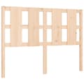 Miniatyrbillede 9 af 11: The Living Store sengeramme med sengegavl 120x200 cm massivt træ hvid -  Senge & sengeramme