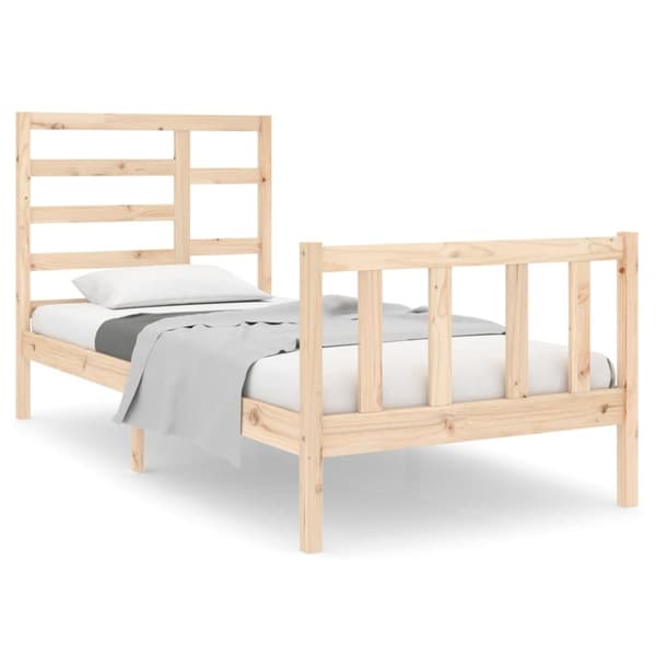 The Living Store sengeramme 90x190 cm massivt træ - Senge & sengeramme