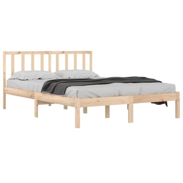 The Living Store sengeramme 135x190 cm massivt fyrretræ -  Senge & sengeramme