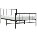 Pikkukuva 4 / 11: The Living Store Metallinen sängynrunko päädyillä musta 90x190 cm -  Sängyt & sängynrungot