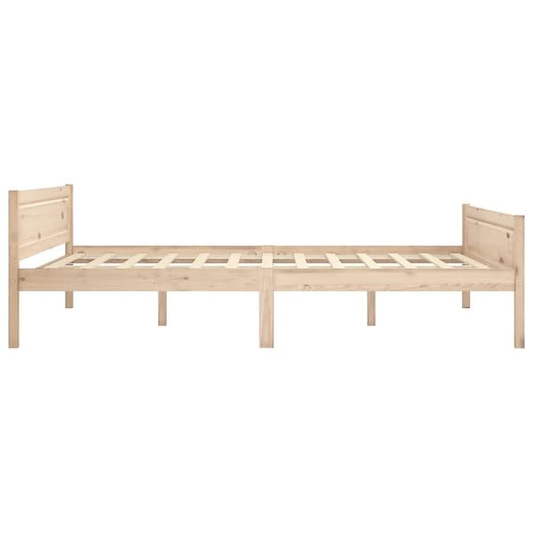 The Living Store sengestel 140x200 cm massivt fyrretræ - Senge & sengeramme