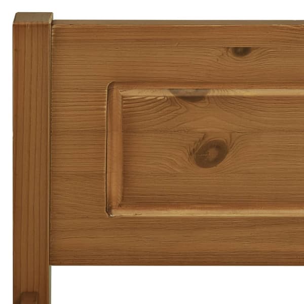 The Living Store sengestel 200x200 cm massivt fyrretræ gyldenbrun -  Senge & sengeramme