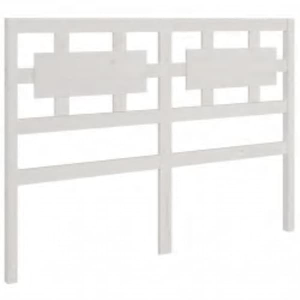The Living Store sengeramme 200x200 cm massivt træ hvid - Senge & sengeramme