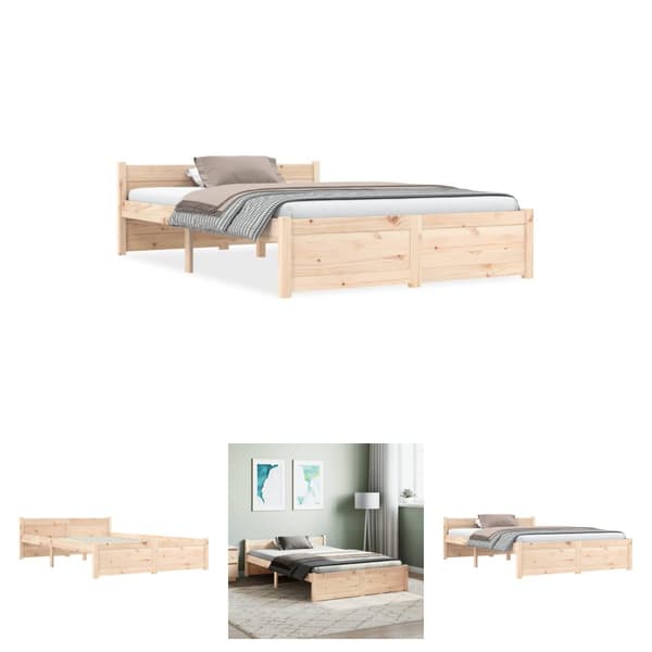 The Living Store sengeramme 135x190 cm massivt træ -  Senge & sengeramme