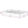 Miniatyrbillede 11 af 11: The Living Store sengeramme 135x190 cm dobbelt massivt fyrretræ hvid -  Senge & sengeramme