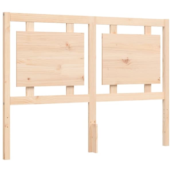 The Living Store sengeramme med sengegavl 120x200 cm massivt træ hvid -  Senge & sengeramme