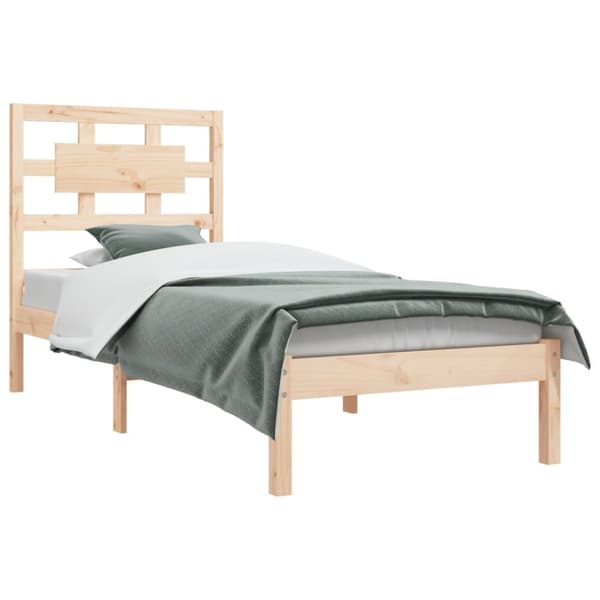 The Living Store sengeramme 90x200 cm massivt fyrretræ -  Senge & sengeramme