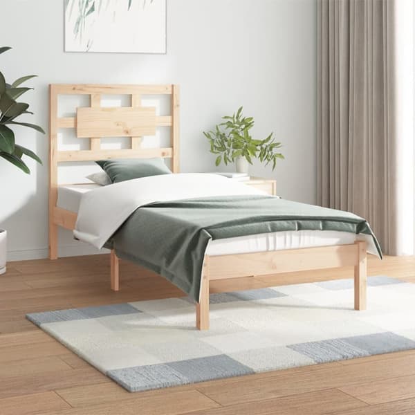 The Living Store sengeramme 90x200 cm massivt fyrretræ -  Senge & sengeramme
