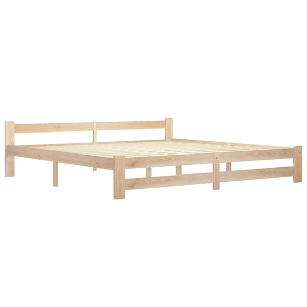The Living Store sengestel 200x200 cm massivt fyrretræ -  Senge & sengeramme