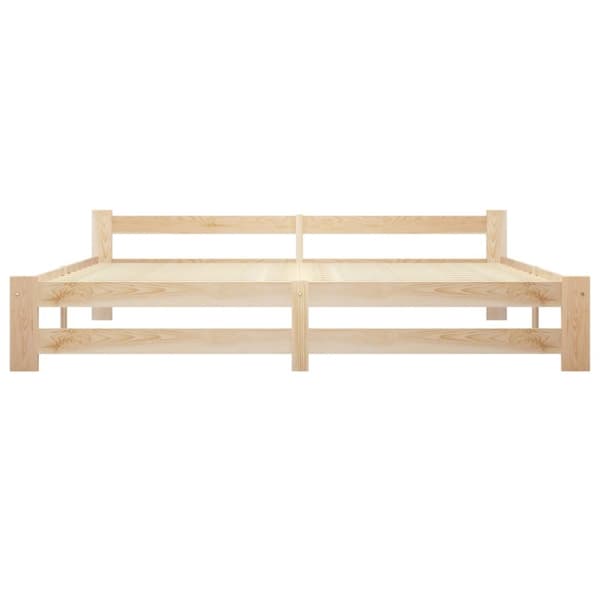 The Living Store sengestel 200x200 cm massivt fyrretræ -  Senge & sengeramme