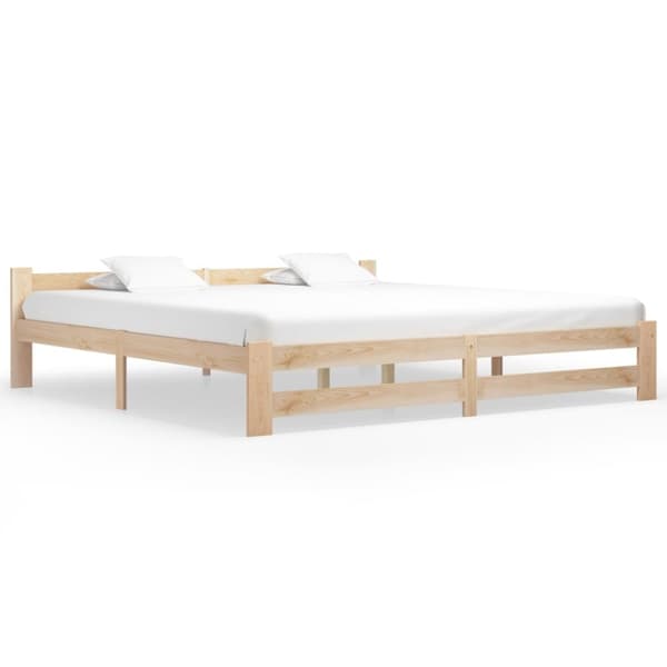 The Living Store sengestel 200x200 cm massivt fyrretræ -  Senge & sengeramme