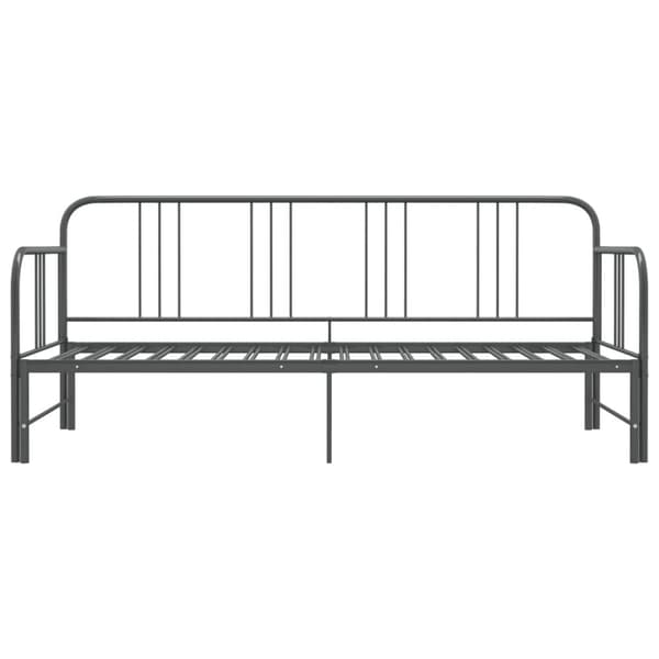 The Living Store Vuodesohvan runko harmaa metalli 90x200 cm -  Sängyt & sängynrungot