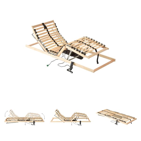 The Living Store Elektrisk ribbotten med 28 ribbor 7 zoner 90x200 cm - Sängar & sängramar