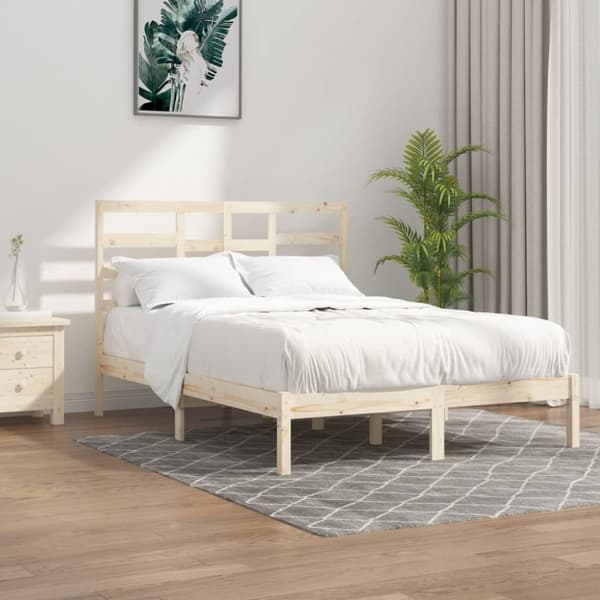 The Living Store sengeramme 140x190 cm massivt træ - Senge & sengeramme