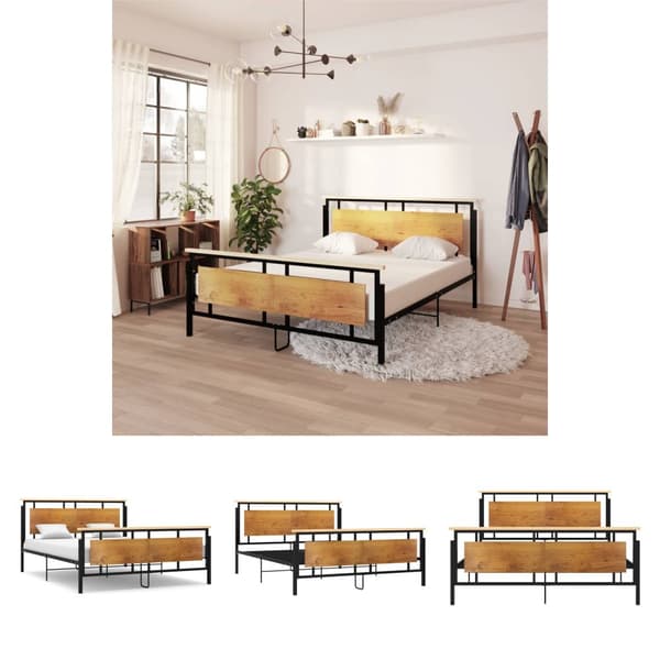 The Living Store sengestel 160x200 cm metal - Senge & sengeramme