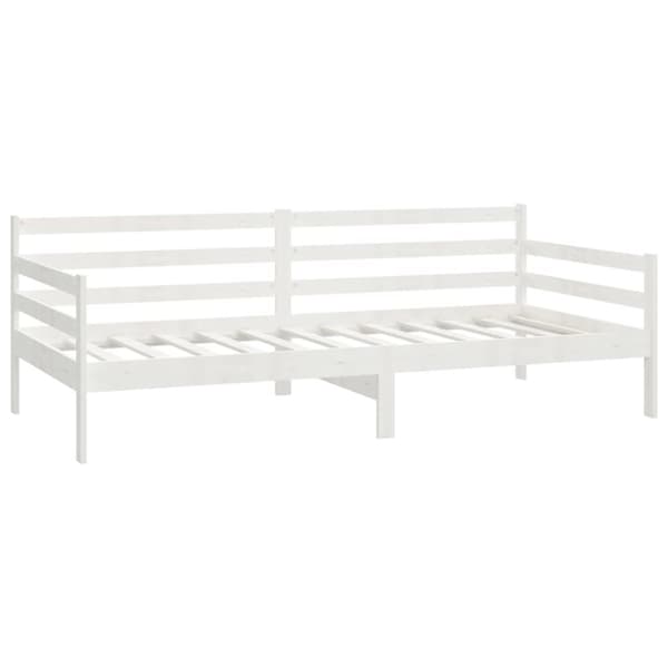 The Living Store daybed 90x200 cm massivt fyrretræ hvid -  Senge & sengeramme