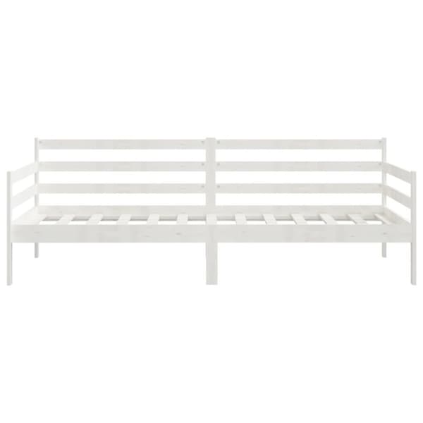 The Living Store daybed 90x200 cm massivt fyrretræ hvid -  Senge & sengeramme