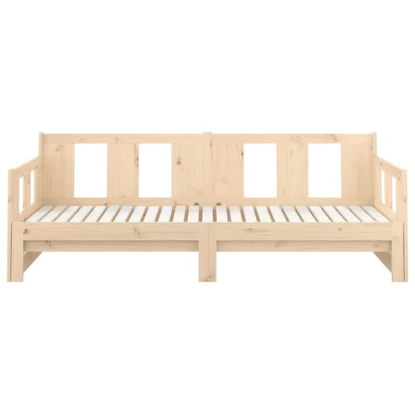 The Living Store Bäddsoffa massiv furu 2x(90x200) cm -  Sängar & sängramar
