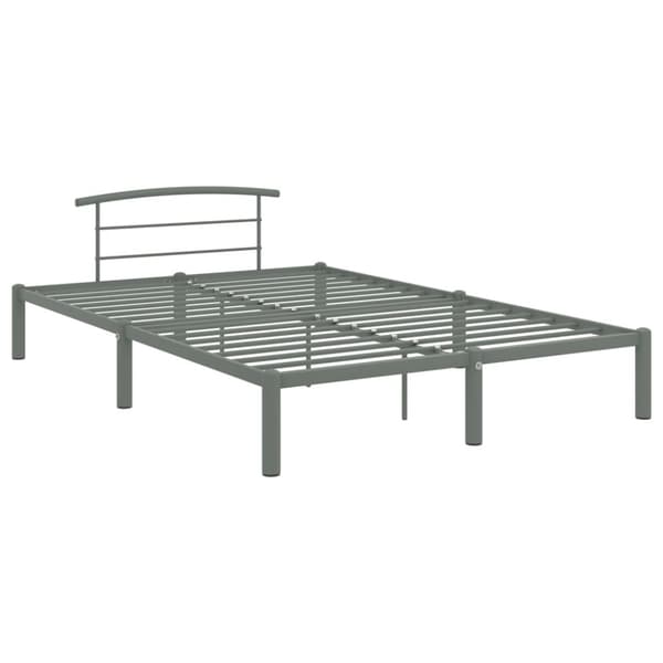 The Living Store sengestel 120x200 cm metal grå -  Senge & sengeramme