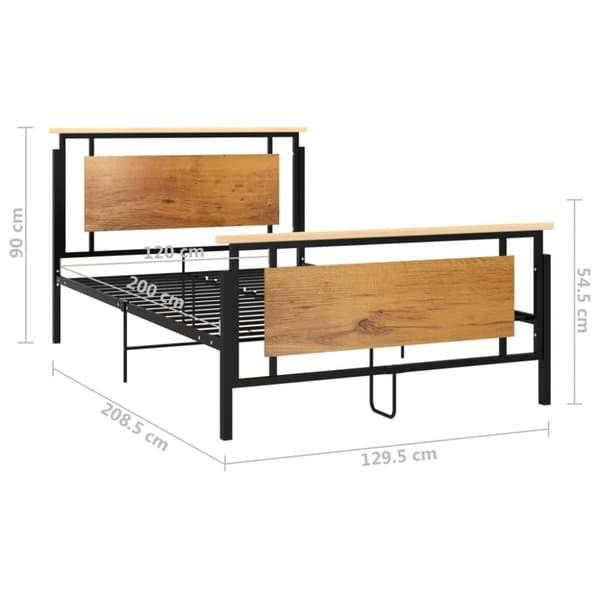 The Living Store sengestel 120x200 cm metal - Senge & sengeramme