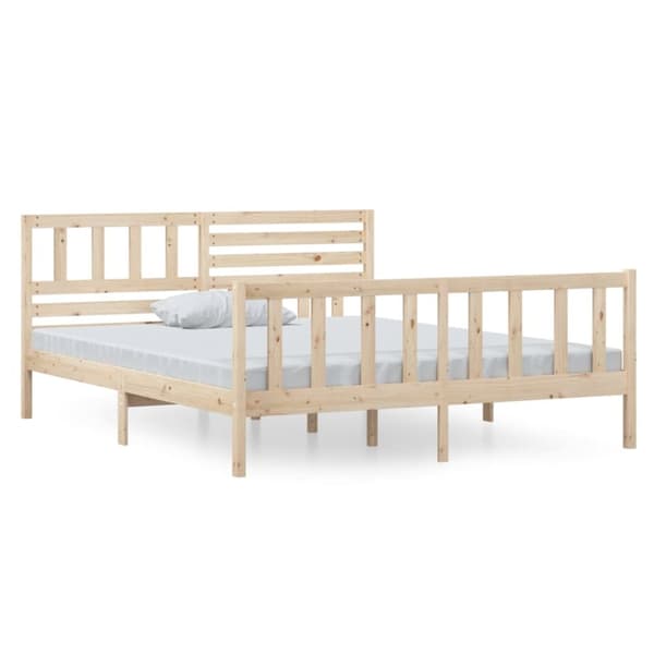 The Living Store sengeramme 140x190 cm massivt træ -  Senge & sengeramme
