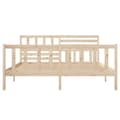 Miniatyrbillede 5 af 10: The Living Store sengeramme 140x190 cm massivt træ -  Senge & sengeramme
