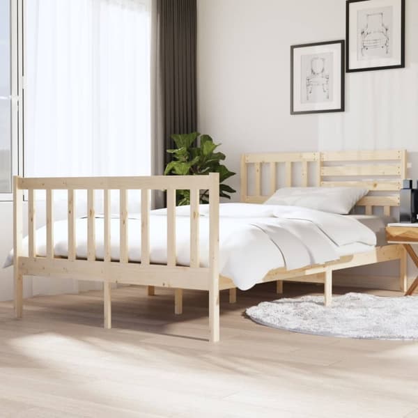 The Living Store sengeramme 140x190 cm massivt træ -  Senge & sengeramme