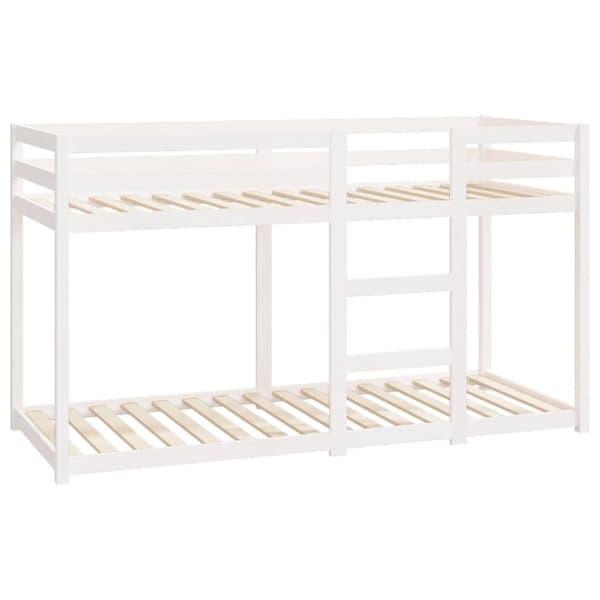 The Living Store Våningssäng vit 75x190 cm massiv furu -  Sängar & sängramar