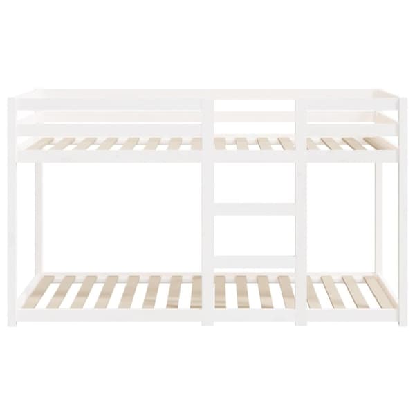The Living Store Våningssäng vit 75x190 cm massiv furu -  Sängar & sängramar
