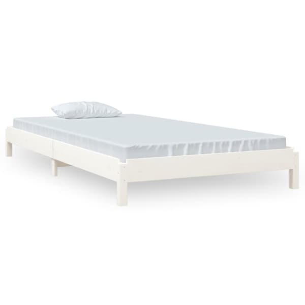 The Living Store Stapelbar säng 90x200 cm massivt furuträ -  Sängar & sängramar