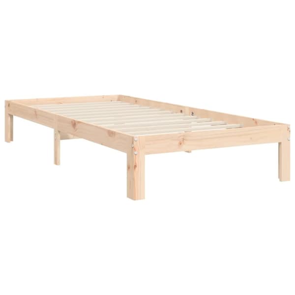 The Living Store sengeramme med sengegavl 90x200 cm massivt træ - Senge & sengeramme